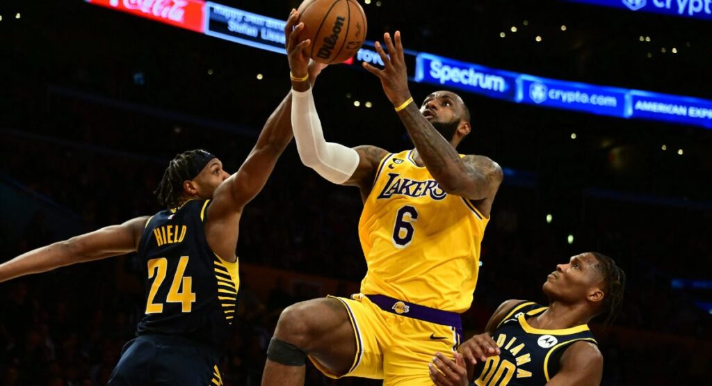 pacers vs lakers match player stats